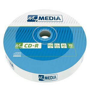 CD-R 700MB/80MIN MYMEDIA 52x, wrap pakiranje, 10/1