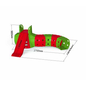 CENTAR ZA IGRU Doloni Toys multifunkcionalni, crveno-zeleni, max 25kg 169139
