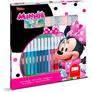 Crtaći set Minnie flomasteri 18/1 + 2 štambilja + mini bojanka 868663