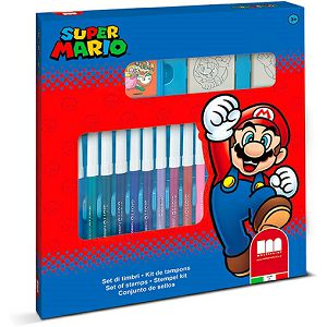 Crtaći set Super Mario flomasteri 18/1 + 2 štambilja + mini bojanka 861046