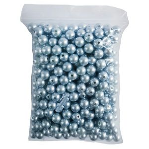 Dekorativne Perle 8mm 100g - sv.plava