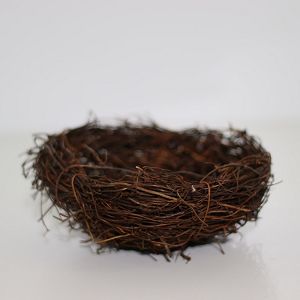 Dekorativno gnijezdo sitna šiba,natur 17cm 002975