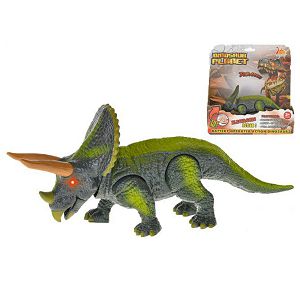 Dinosaur na baterije Triceratops, zvuk i svjetlo 23cm 580930
