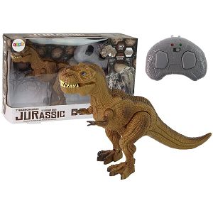 Dinosaur na daljinski zvučni,svijetli,kreće se T-Rex Lean Toys 970208