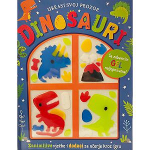 Dinosauri vježba i učenje s gel naljepnicama