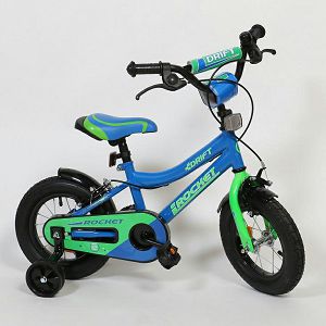 Dječji bicikl Rocket 12" plavo-zeleni