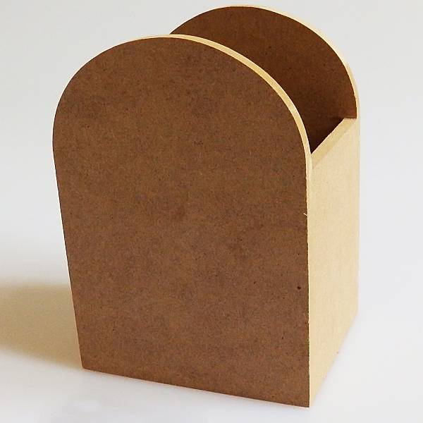 Drvena kutija ovalna bez poklopca 7 x 8,5 x 12cm