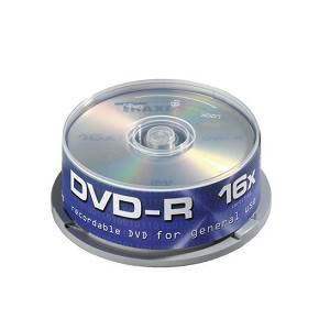 DVD-R 4.7GB Traxdata 16X Cake 25/1