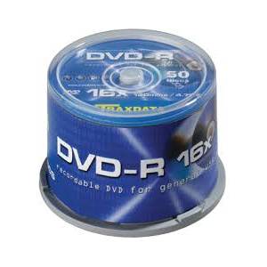DVD-R 4.7GB Traxdata 16X Full Printable Cake 50/1