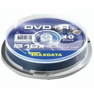 DVD+R 4.7GB TRAXDATA 16x 10/1 Cake box