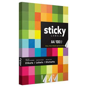 Etikete Sticky 105x57mm, 10etik.na A4, 1/1 kom