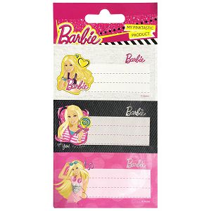 Etikete za bilježnice 6/1 Barbie Hologram 17714