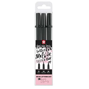 Flomaster Sakura Pigma,s kistom FB/MB/BB Brush Pen 3/1 395131