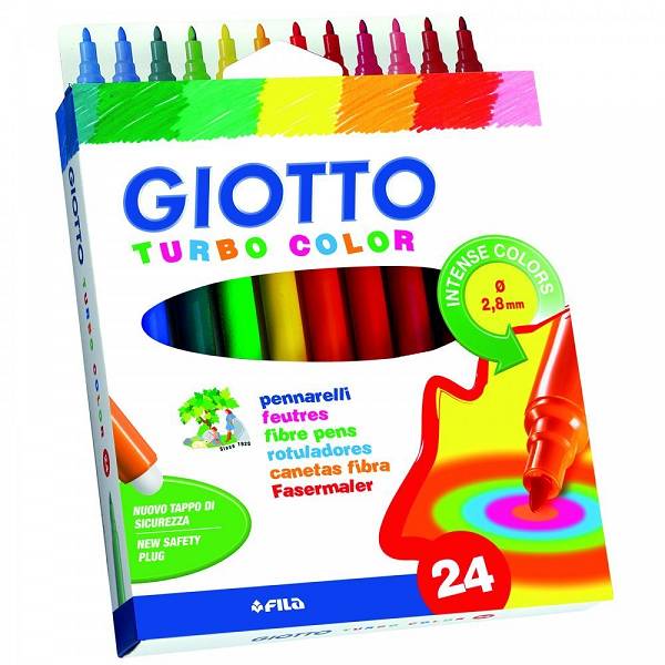Flomaster školski 24 boje Giotto Turbo Color Fila 4170