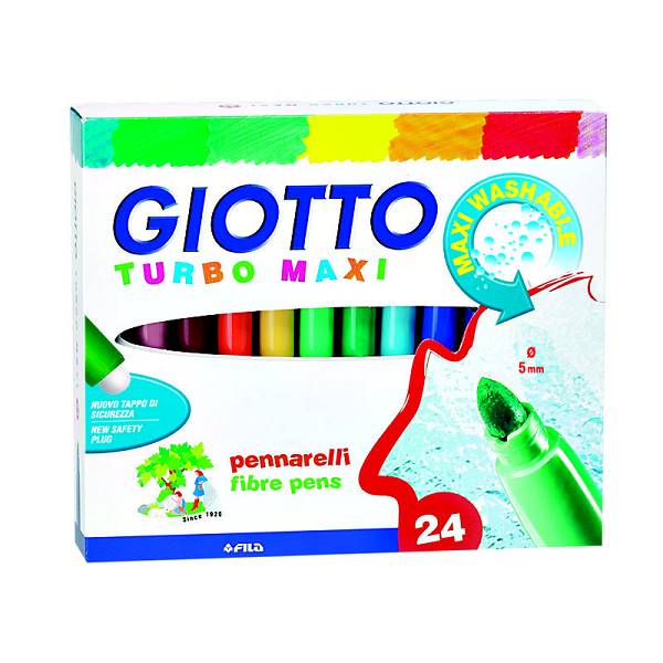 Flomaster školski 24 boje Giotto Turbo Maxi Fila 4550 