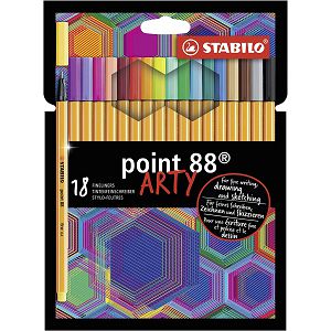 FLOMASTER STABILO Point 88 18/1 Arty Fineliner 0.4mm
