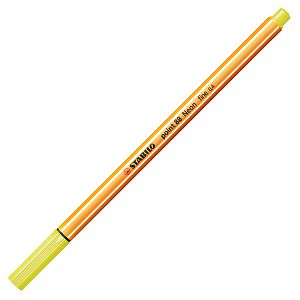 Flomaster Stabilo Point 88, fine 0.4mm neon žuti
