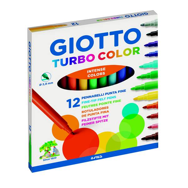 Flomasteri Giotto 4160 12/1 Turbo Color Fila