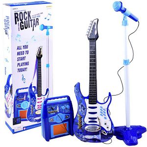 Gitara električna set s mikrofonom i pojačalom Blue 680713