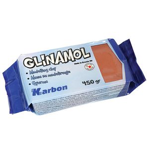 Glinamol 450gr terakota Karbon
