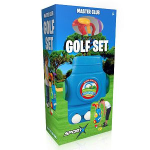 Golf set kolica,3palice,3loptice,2rupe sa zastavicama Master Club 673157