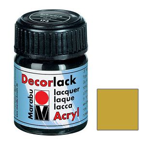 Hobby boja akrilna 15ml Marabu (Decorlack Acryl) metalik zlatna (784)