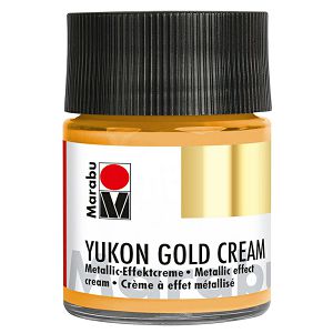 Hobby Boja Yukon Gold Cream krema s metalik efektom zlatna 50ml Marabu 710604