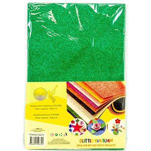 Hobby Glitter list samoljepljivi,zeleni 508702
