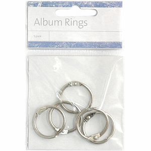 Hobby ringovi za album 2,5cm srebrni 5/1
