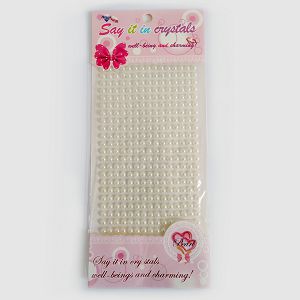 Hobby Stickers naljepnice perle bijele 4092
