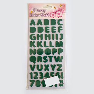 Hobby Stickers naljepnice slova i brojevi zeleni 4094