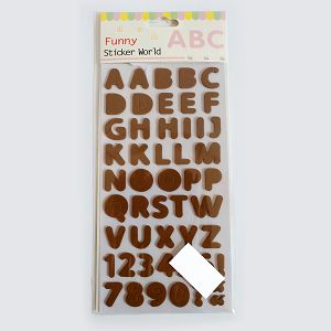 Hobby Stickers naljepnice slova i brojevi smeđi 4094