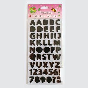 Hobby Stickers naljepnice slova i brojevi crni 4094