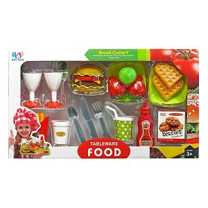 Hrana set Fast food,s priborom Roy Toys 291320