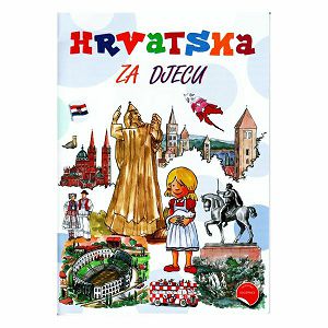 Hrvatska za djecu Engleski turistički vodič s naljepnicama