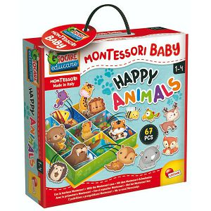 Igra Montessori Baby sretne životinje, 1-4god. Lisciani 092772