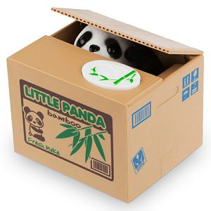 Kasica Panda na baterije, panda grabi novčiće sa šapom Mikamax 079180