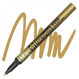 Kemijska olovka Sakura Pen-Touch 1.0mm zlatna