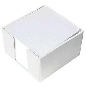 Kocka papira u pvc kutiji 8x8x5cm bijela