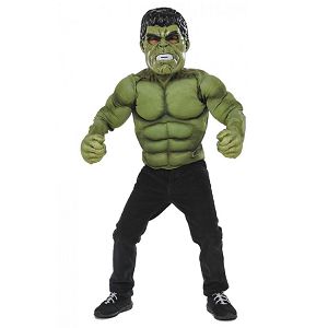 Kostim Hulk 5-7 godina. majica s mišićima+maska+rukavice Marvel 009022