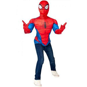 Kostim Spiderman majica s mišićima+maska 007691 