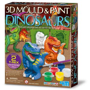 Kreativni set Napravi i pobojaj 3D dinosaure 4M 047779