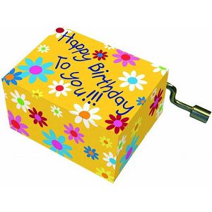 Kutija glazbena With blossoms melodija: Happy Birthday Fridolin 584063