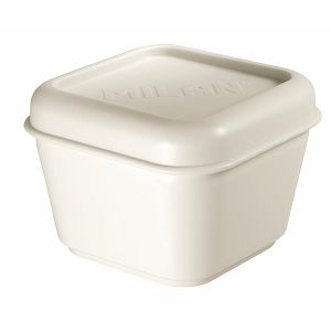Kutija za užinu Milan 0.33L,četvrtasta bijela,BPA-free plastika