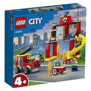 LEGO Kocke City Vatrogasna postaja i vatrogasni kamion 60375, 4+