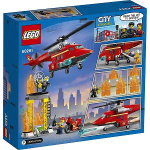 LEGO KOCKE City Vatrogasni spasilački helikopter 60281, 5+god.