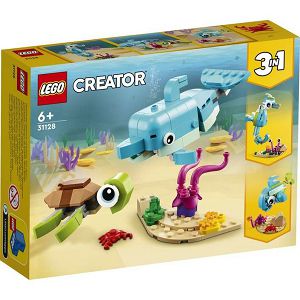 LEGO Kocke Creator 3u1 Delfin i kornjača 31128, 6+