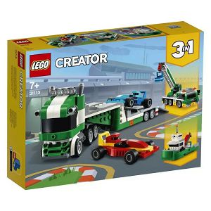 LEGO KOCKE Creator 3u1 Transporter trkaćih automobila 31113, 7+