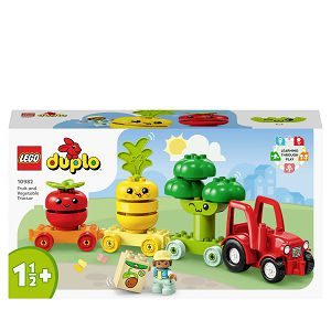 LEGO Kocke Duplo Traktor s voćem i povrćem 10982, 1,1/2god.