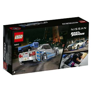LEGO Kocke Speed Champions 2 Fast 2 Furious – Nissan Skyline GT-R 76917, 9+god.